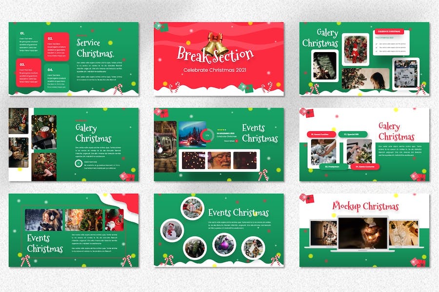 圣诞老人主题演讲方案Keynote模板 Retry - PPT派