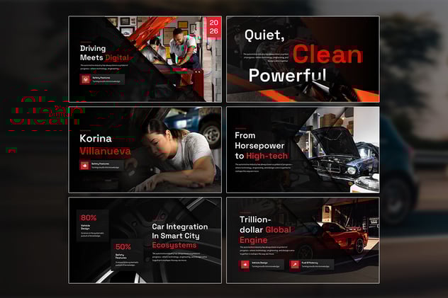 视觉差立体动画PPT模板 - PPT派