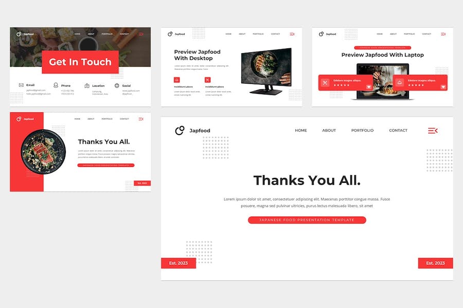 日本食品日式料理主题Keynote演讲 - PPT派