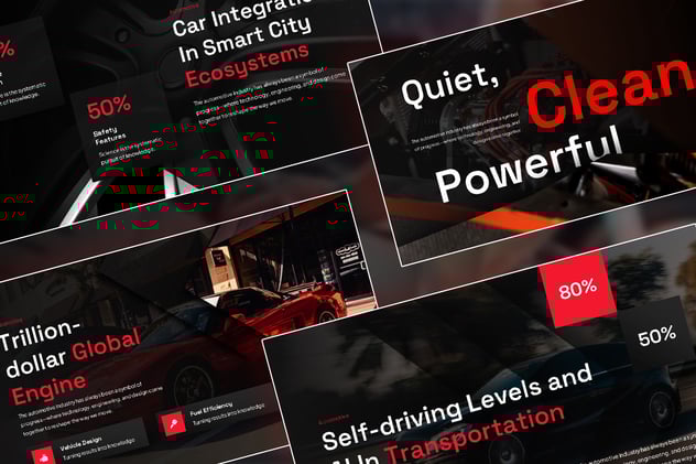 视觉差立体动画PPT模板 - PPT派