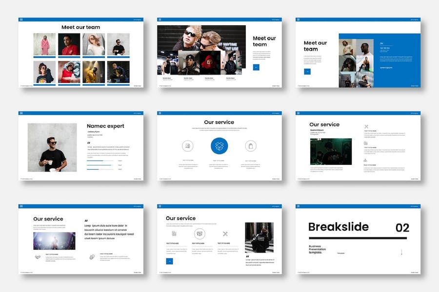 商业企业组织结构介绍展示Keynote模板 - PPT派