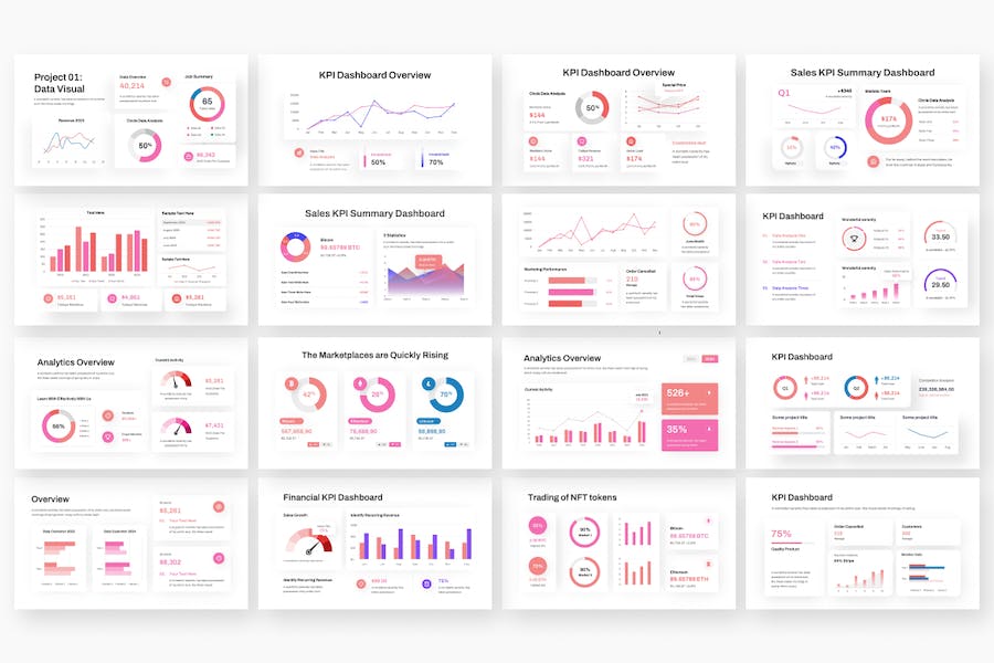 KPI-仪表板-信息图表-PowerPoint-模板 - PPT派