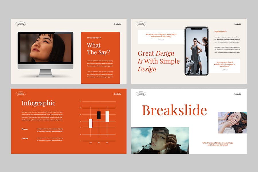 极简美学设计风格展示创意应用方案PPT模板 - PPT派