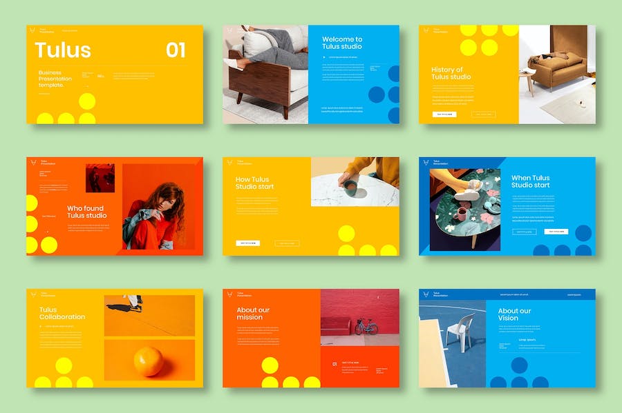 橙黄色创意商业策划Keynote模板 - PPT派