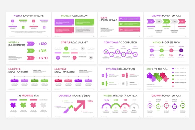 项目时间轴管理规划进度追踪讲述展示PPT模板 - PPT派