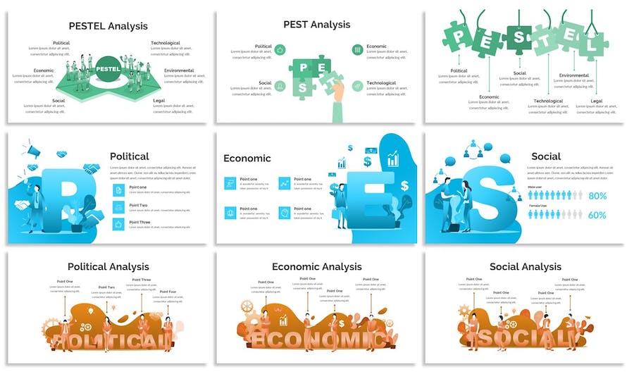 粉彩设计艺术风格插画PPT模板 - PPT派