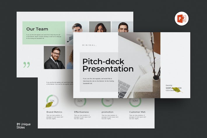 融资路演商业计划书PPT模板 - PPT派