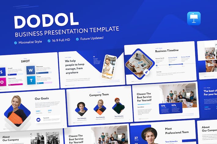 商业演讲项目展示Keynote模板 - PPT派