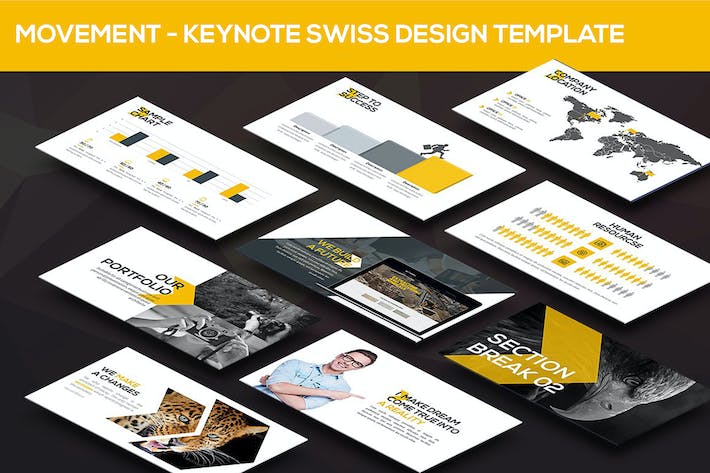 瑞士钟表运动品牌产品发布展示Keynote模板 - PPT派