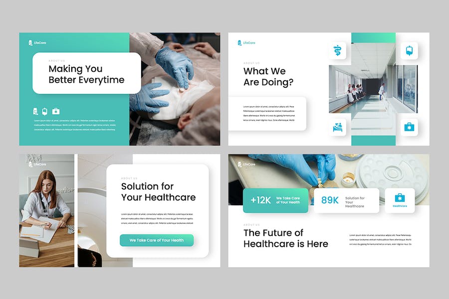 生活护理医疗健康方案PPT模板 - PPT派