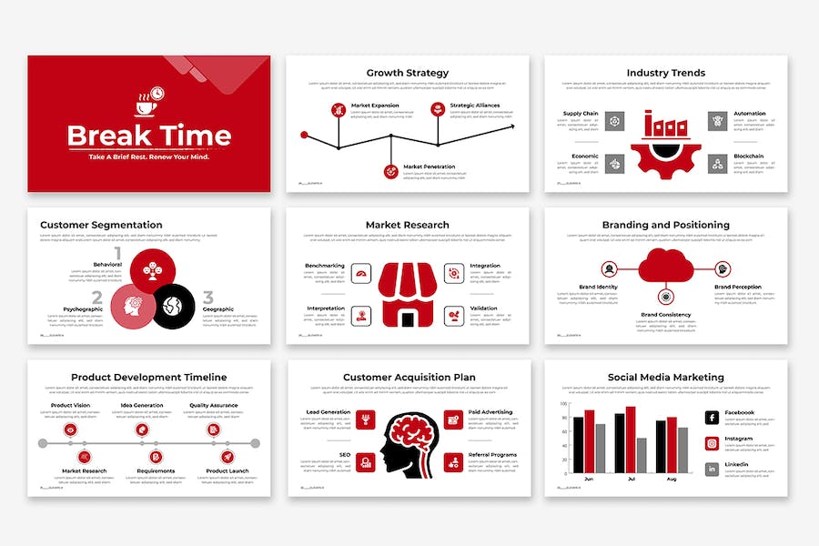 商业提升演讲展示PPT模板 - PPT派