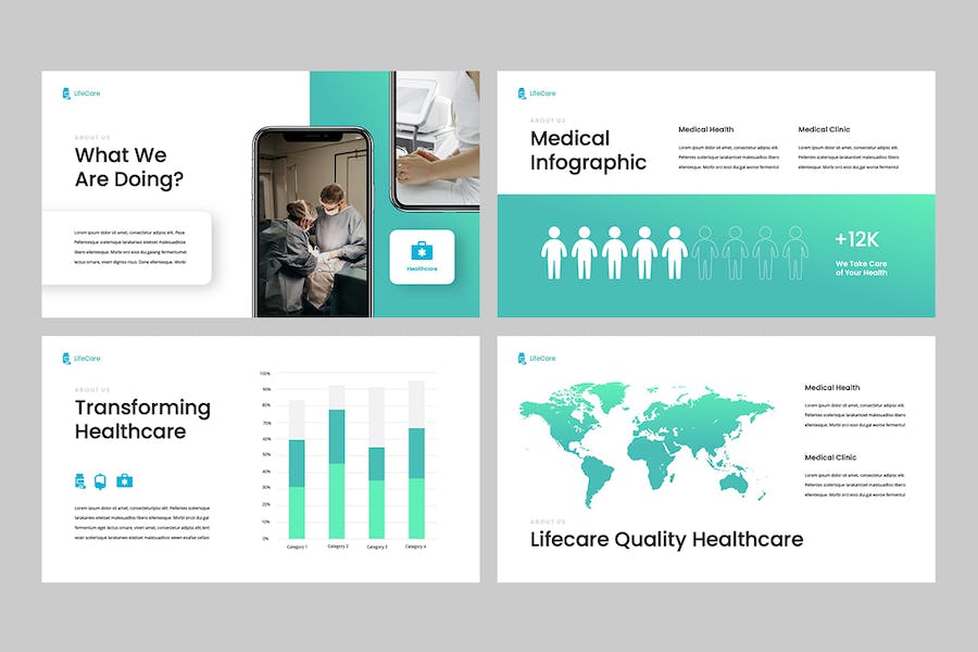 生活护理医疗健康方案PPT模板 - PPT派