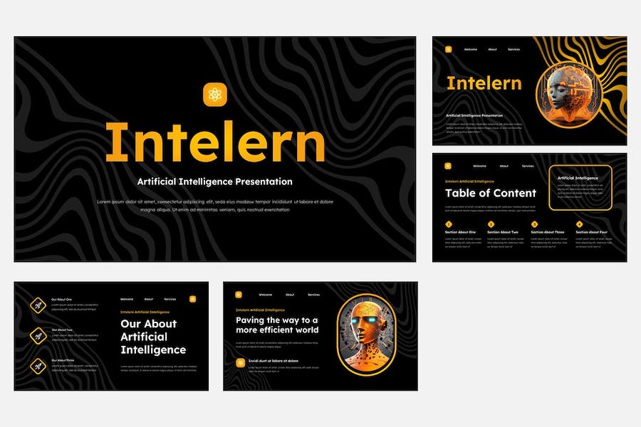 人工智能技术应用讲述装置设备展示PPT模板 - PPT派