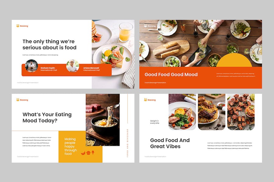 餐饮食品商业营销推广PPT模板 - PPT派