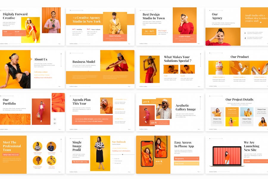 美学时尚设计工作室方案Keynote模板 - PPT派