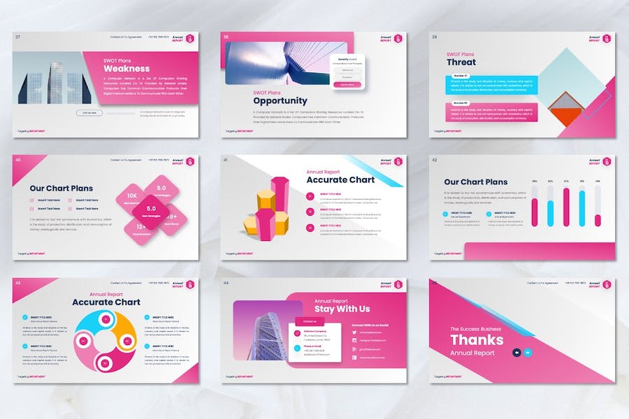 年度报告统计分析讲述Keynote模板 - PPT派