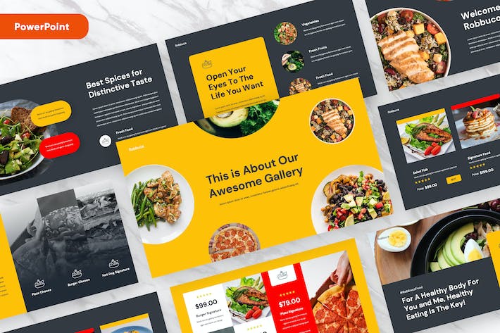 食品餐饮品牌推介宣传营销展示方案PPT模板 - PPT派