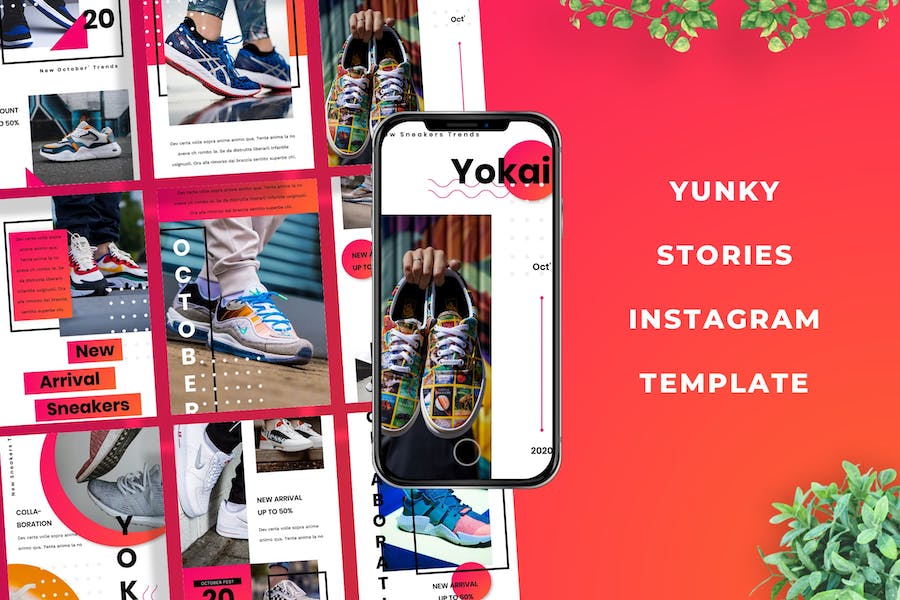 Instagram社交平台故事内容keynote模板 - PPT派