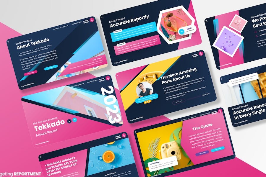 年度报告统计分析讲述Keynote模板 - PPT派