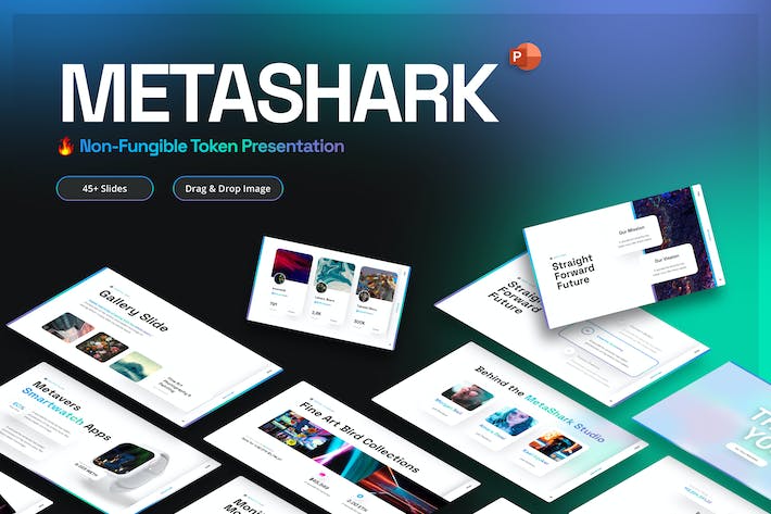 Metashark-Creative-NFT-PowerPoint-模板 - PPT派