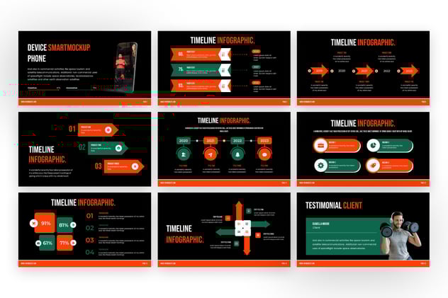 体育运动健身房品牌推广PPT模板 - PPT派