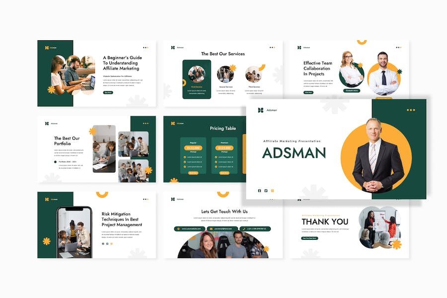 绿色系联盟营销Keynote演示文稿 - PPT派