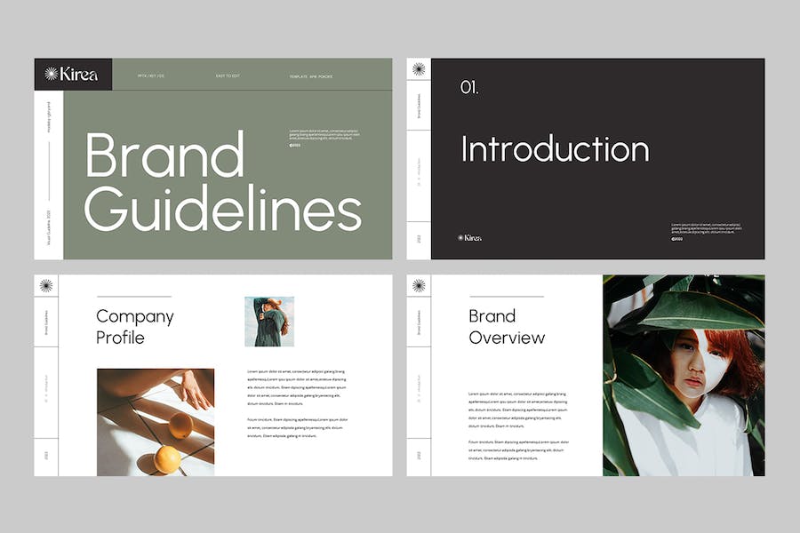 品牌形象指南设计规范Keynote模板 - PPT派