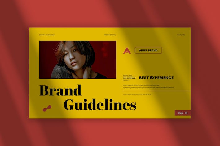 文艺复古品牌指导方针Keynote模板 - PPT派