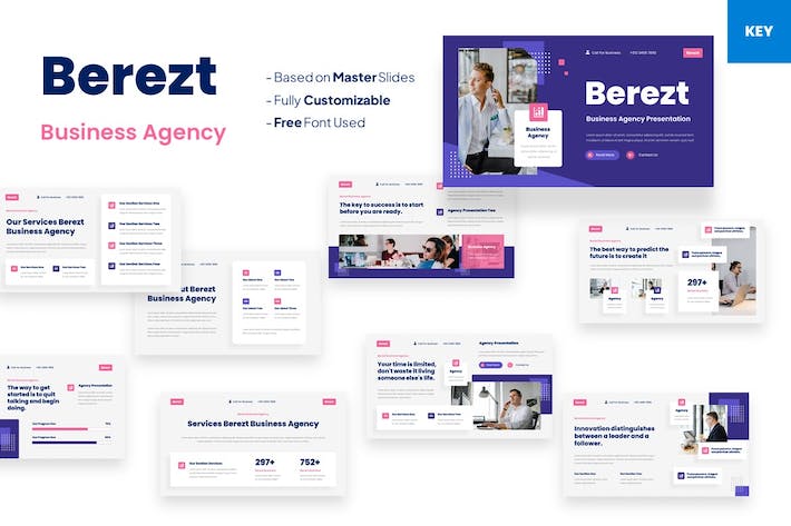 商业机构企业合作Keynote模板 - PPT派