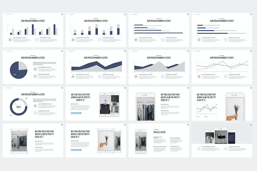 优雅精致商务展示Keynote模板 - PPT派