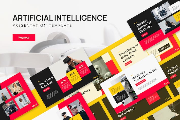 人工智能讲述方案展示技术应用Keynote模板 - PPT派