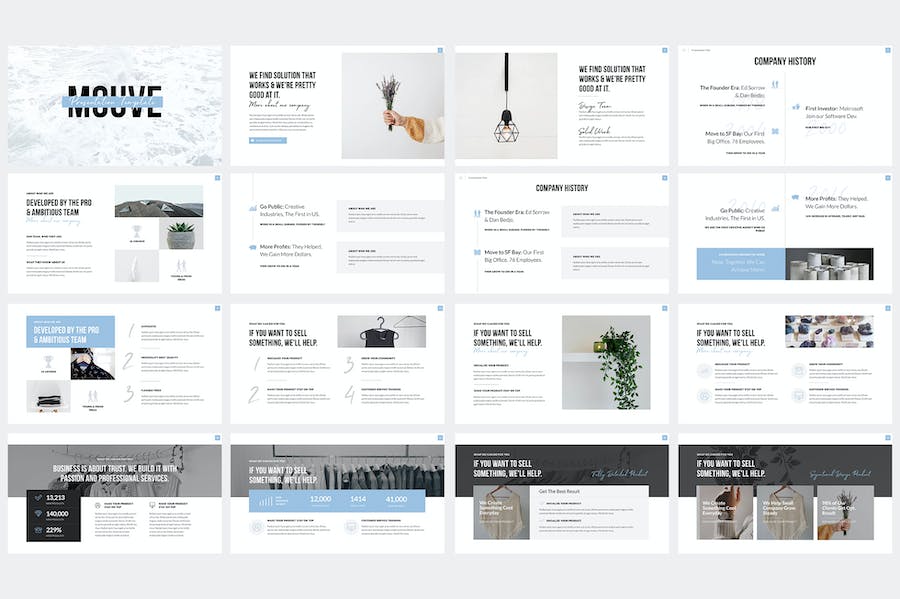 优雅精致商务展示Keynote模板 - PPT派