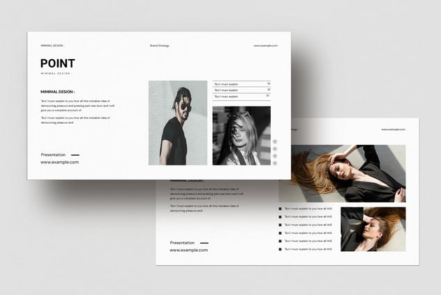 极简时尚品牌战略PPT模板 - PPT派