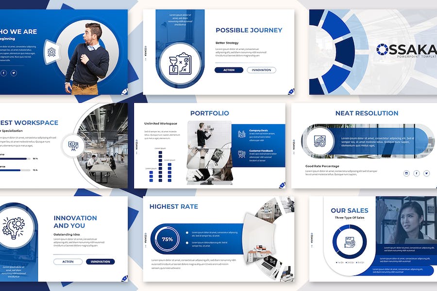 商务项目方案工作汇报PPT模板 - PPT派