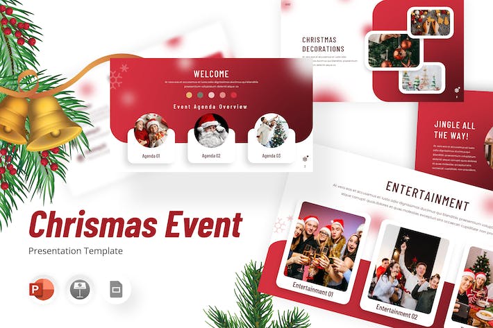 圣诞节活动庆祝推广PPT模板 Retry - PPT派