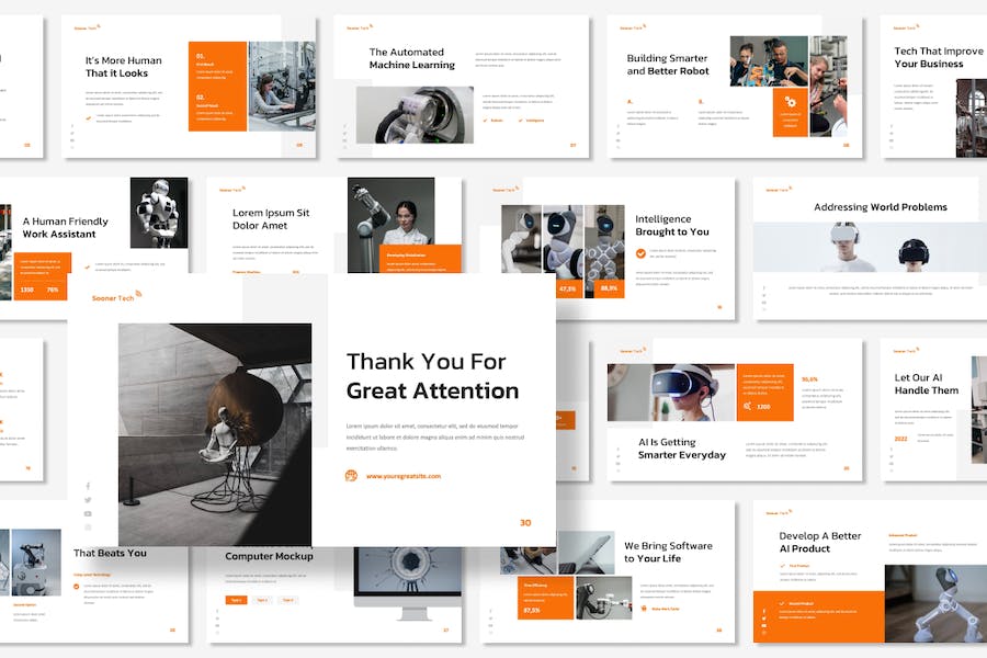 人工智能发展讲述方案Keynote模板 - PPT派