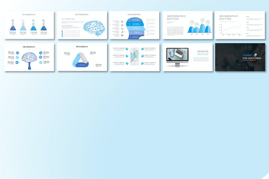 医疗健康科普讲座Keynote模板 - PPT派