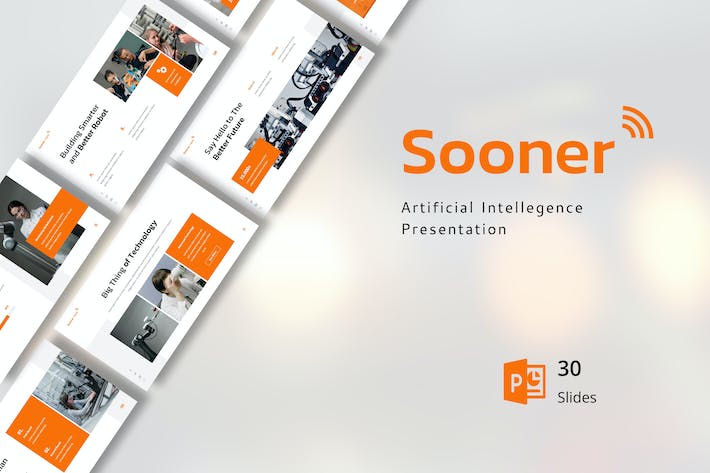 人工智能技术变革应用PPT模板 - PPT派