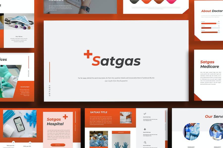 医疗诊疗讲述服务Keynote模板 - PPT派