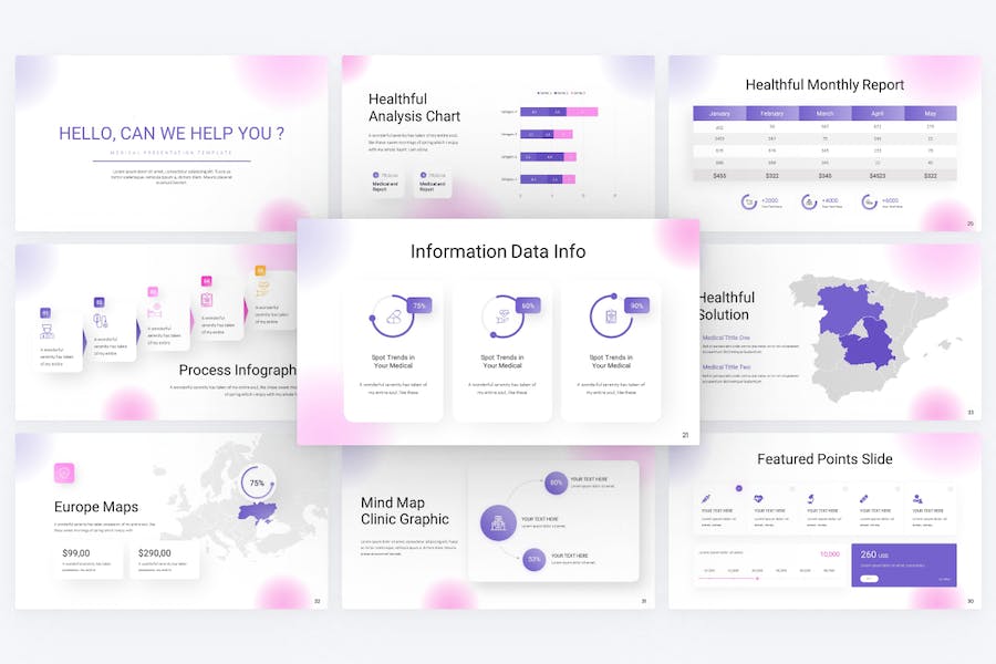 Clinic-purple-creative-medical-gradient-powerpoint - PPT派