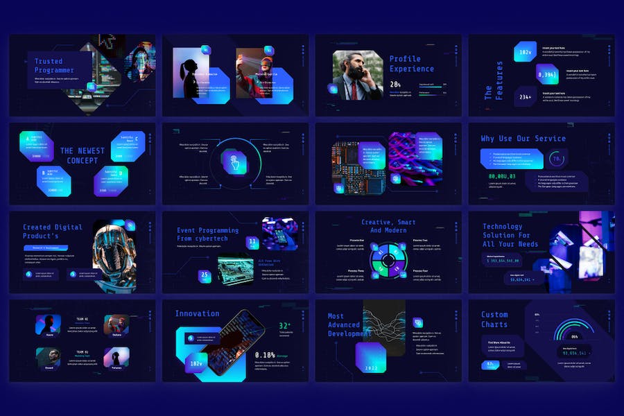 Cyberpro-futuristic-digital-powerpoint-template - PPT派