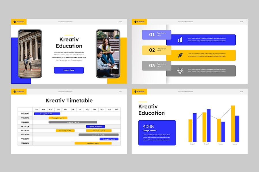 教育培训课程创意展示Keynote模板 - PPT派