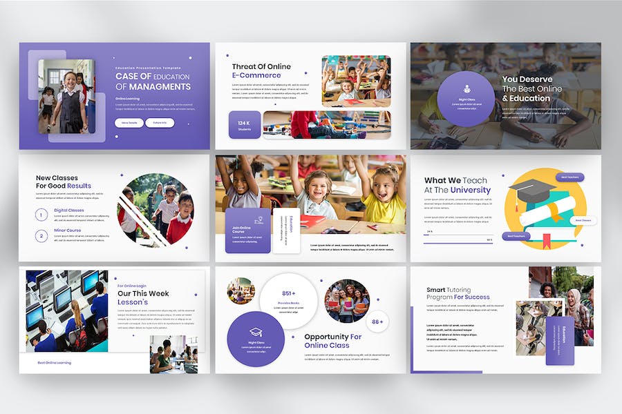 教育课程设计教学推广知识传播服务展示方案PPT模板 - PPT派