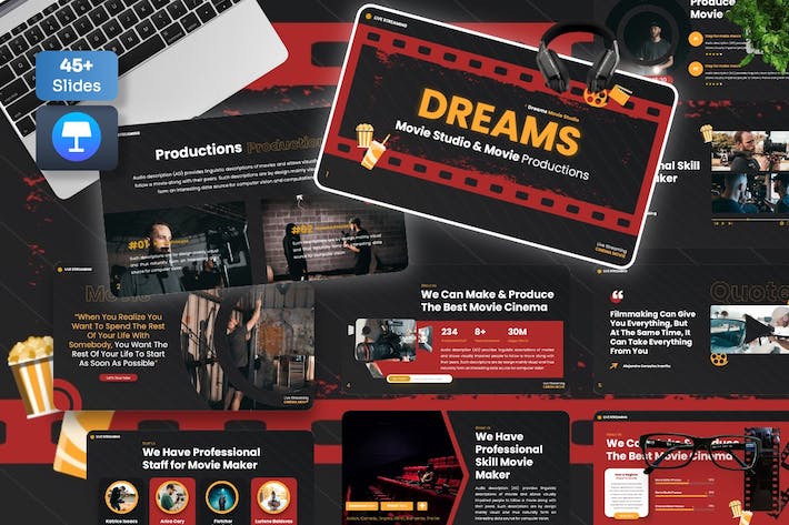 电影制作工作室项目讲述Keynote模板 - PPT派