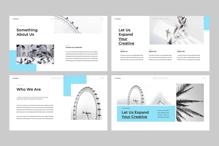 极简风格商务展示Keynote模板 - PPT派