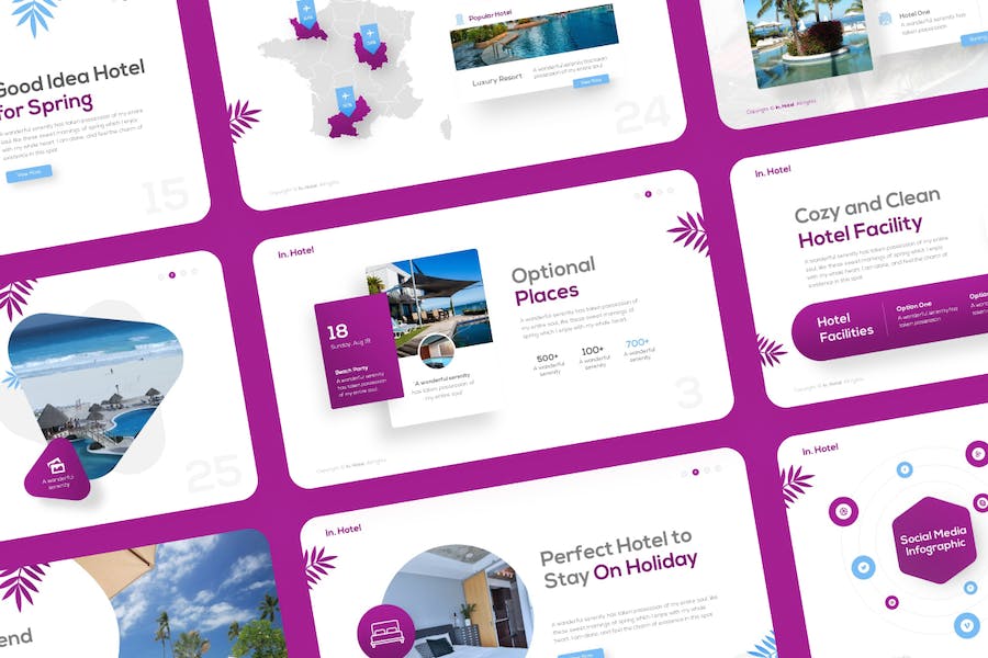 In-hotel-accomodation-hotel-powerpoint-template - PPT派