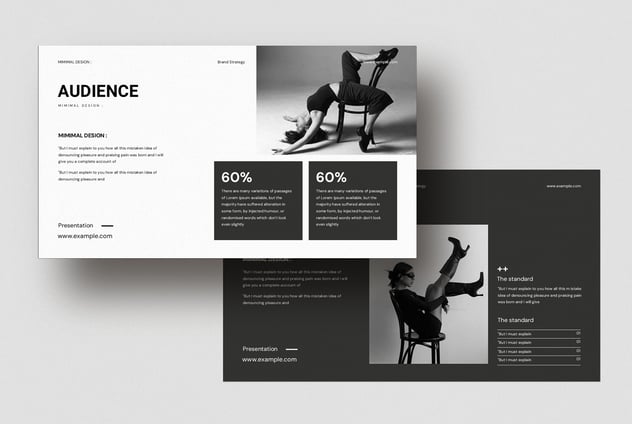 极简时尚品牌战略PPT模板 - PPT派