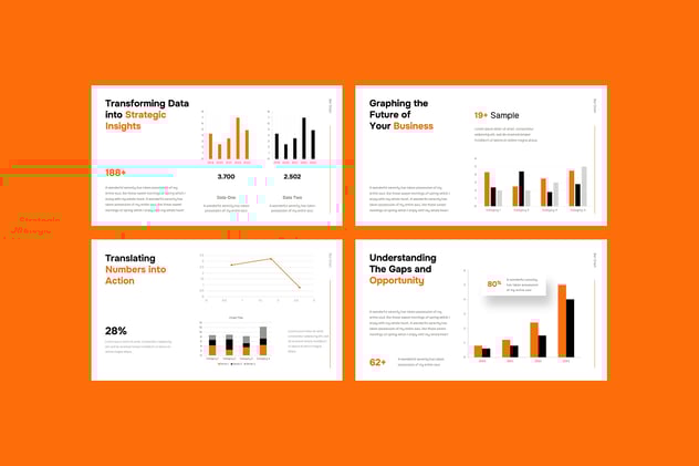 条形图数据统计展示PPT模板 - PPT派