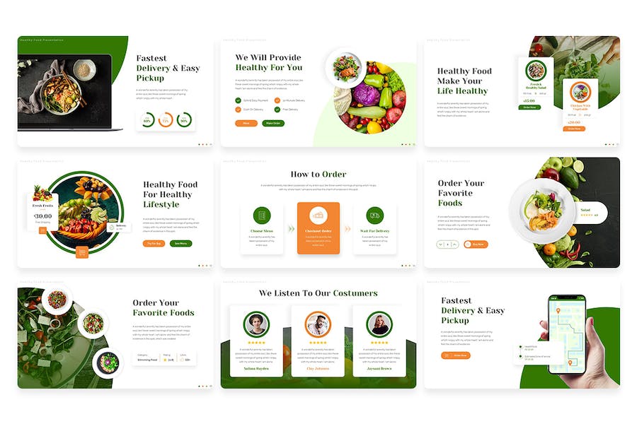 健康食品营养推广宣传Keynote模板 - PPT派