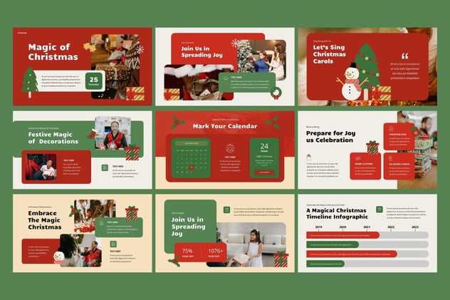 圣诞节魔幻活动策划方案PPT模板 - PPT派